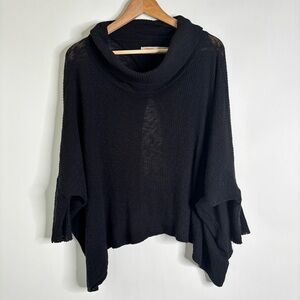 Free People Beach World Traveler Cowl Neck Open Back Pullover Sweater XS